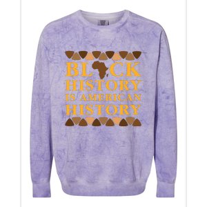 Black History Is American History Colorblast Crewneck Sweatshirt