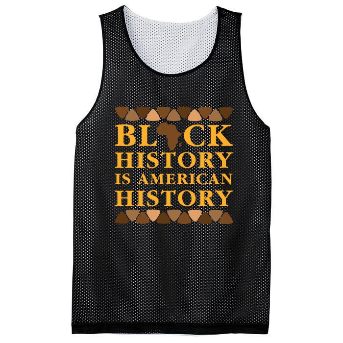 Black History Is American History Mesh Reversible Basketball Jersey Tank