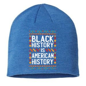 Black History Is American History Pride Cool African Funny Gift Sustainable Beanie