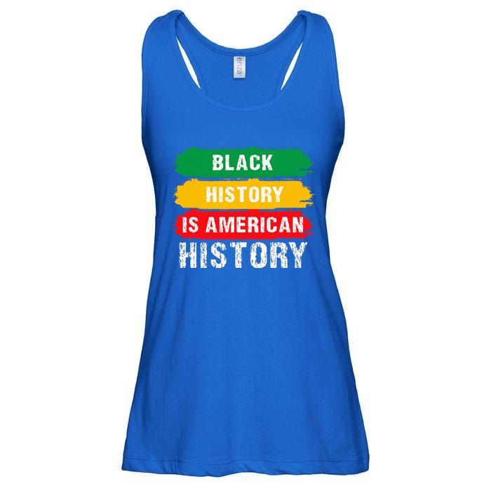 Black History Is American History Patriotic African American Ladies Essential Flowy Tank