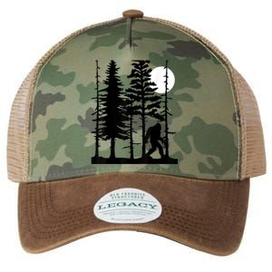 Bigfoot Hiding In Forest For Sasquatch Believers Legacy Tie Dye Trucker Hat