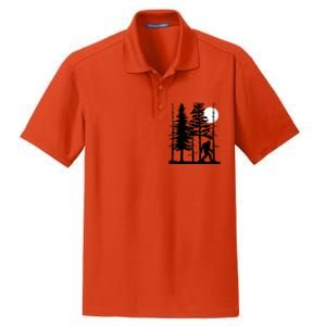 Bigfoot Hiding In Forest For Sasquatch Believers Dry Zone Grid Polo