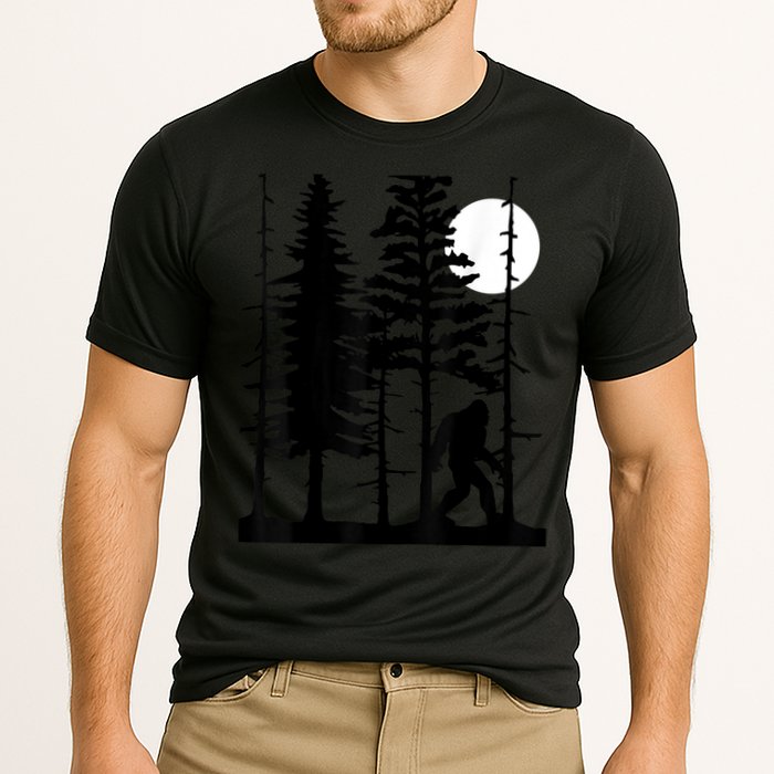 Bigfoot Hiding In Forest For Sasquatch Believers Performance Shirt