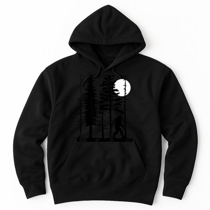 Bigfoot Hiding In Forest For Sasquatch Believers Hoodie