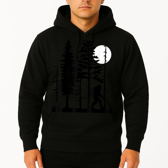 Bigfoot Hiding In Forest For Sasquatch Believers Hoodie