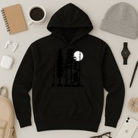 Bigfoot Hiding In Forest For Sasquatch Believers Hoodie