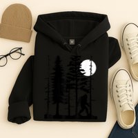 Bigfoot Hiding In Forest For Sasquatch Believers Hoodie