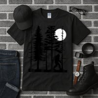 Bigfoot Hiding In Forest For Sasquatch Believers Tall T-Shirt