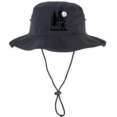 Bigfoot Hiding In Forest For Sasquatch Believers Bucket Hat