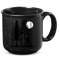 Bigfoot Hiding In Forest For Sasquatch Believers 15oz Campfire Ceramic Mug