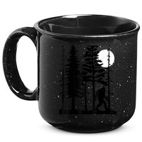 Bigfoot Hiding In Forest For Sasquatch Believers 15oz Campfire Ceramic Mug