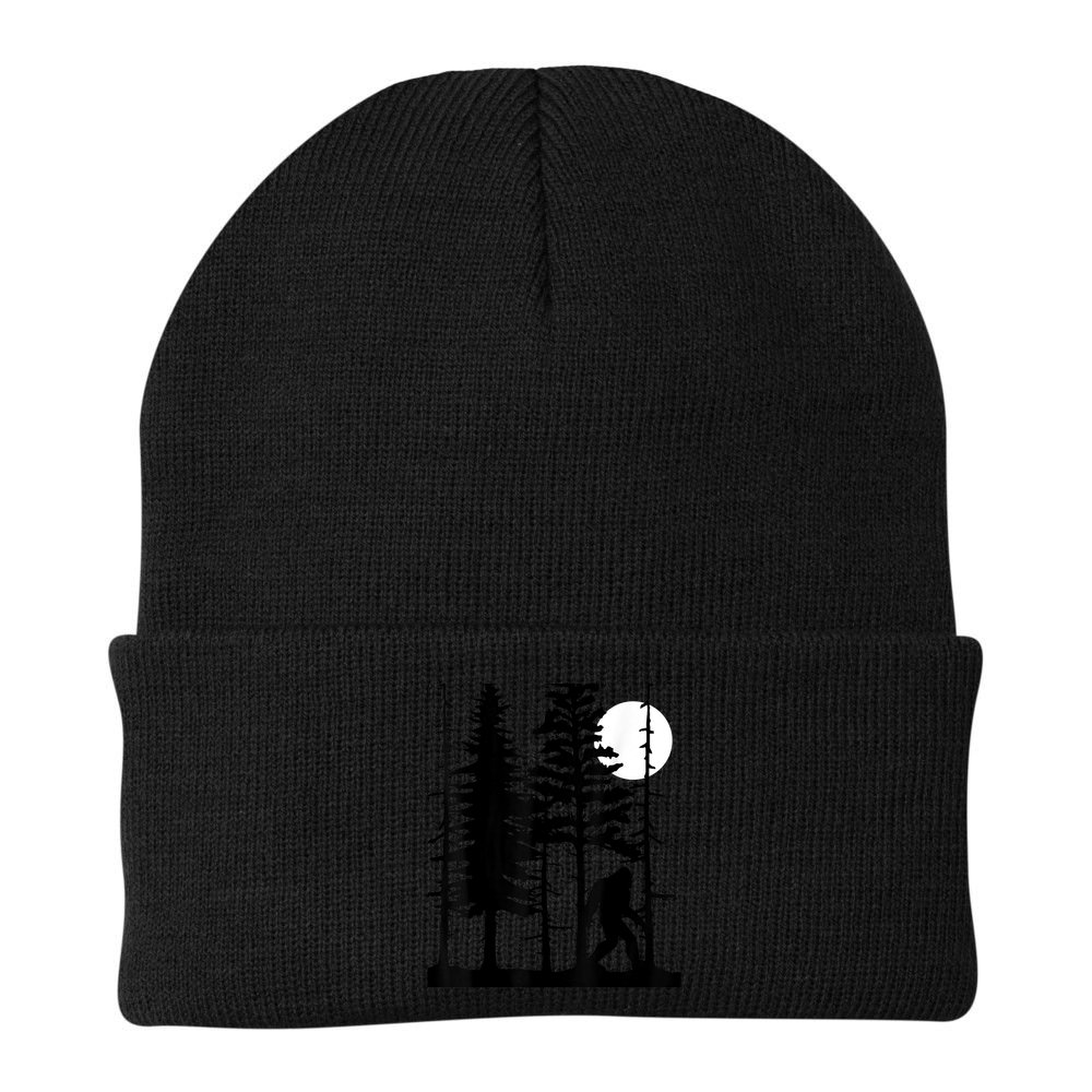 Bigfoot Hiding In Forest For Sasquatch Believers Beanie