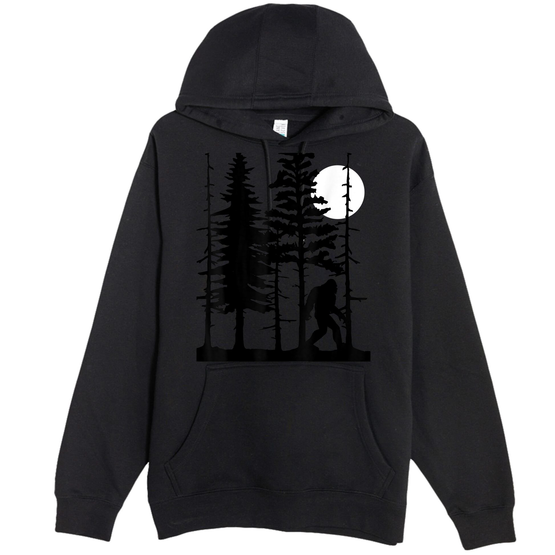 Bigfoot Hiding In Forest For Sasquatch Believers Premium Pullover Hoodie