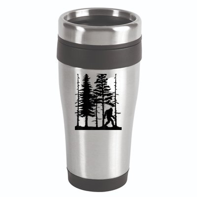 Bigfoot Hiding In Forest For Sasquatch Believers 16oz Travel Tumbler
