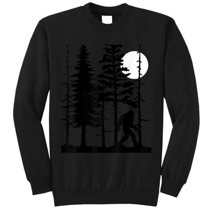 Bigfoot Hiding In Forest For Sasquatch Believers Tall Sweatshirt