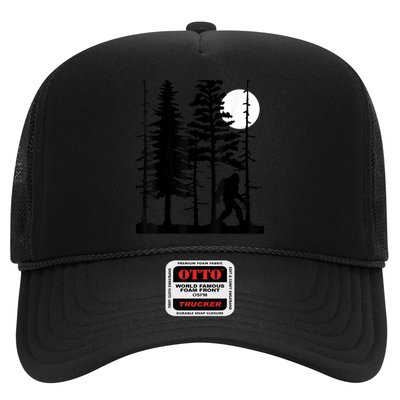 Bigfoot Hiding In Forest For Sasquatch Believers Trucker Hat