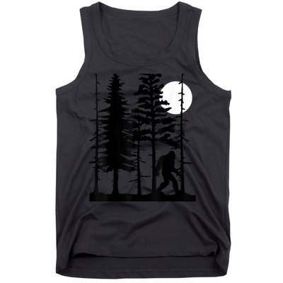 Bigfoot Hiding In Forest For Sasquatch Believers Tank Top