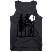 Bigfoot Hiding In Forest For Sasquatch Believers Tank Top
