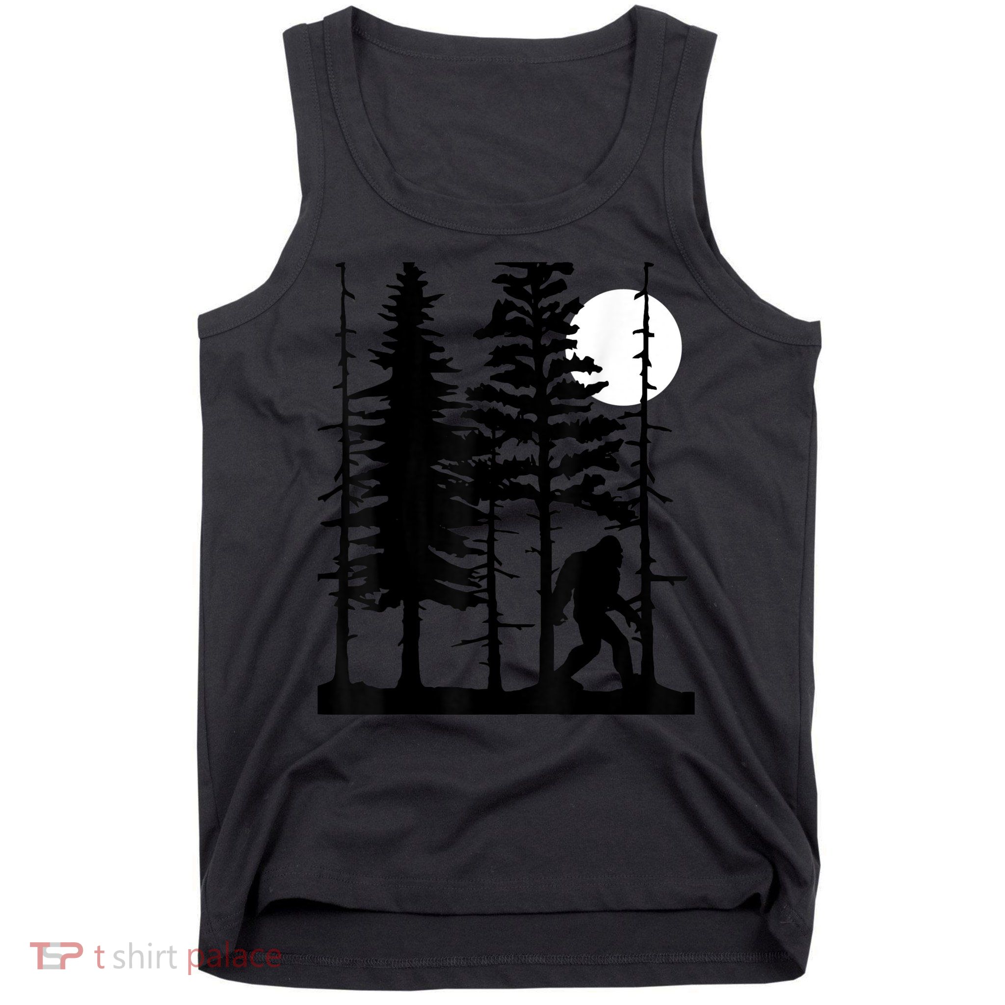 Bigfoot Hiding In Forest For Sasquatch Believers Tank Top