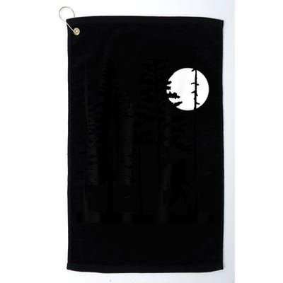 Bigfoot Hiding In Forest For Sasquatch Believers Golf Towel