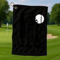Bigfoot Hiding In Forest For Sasquatch Believers Golf Towel
