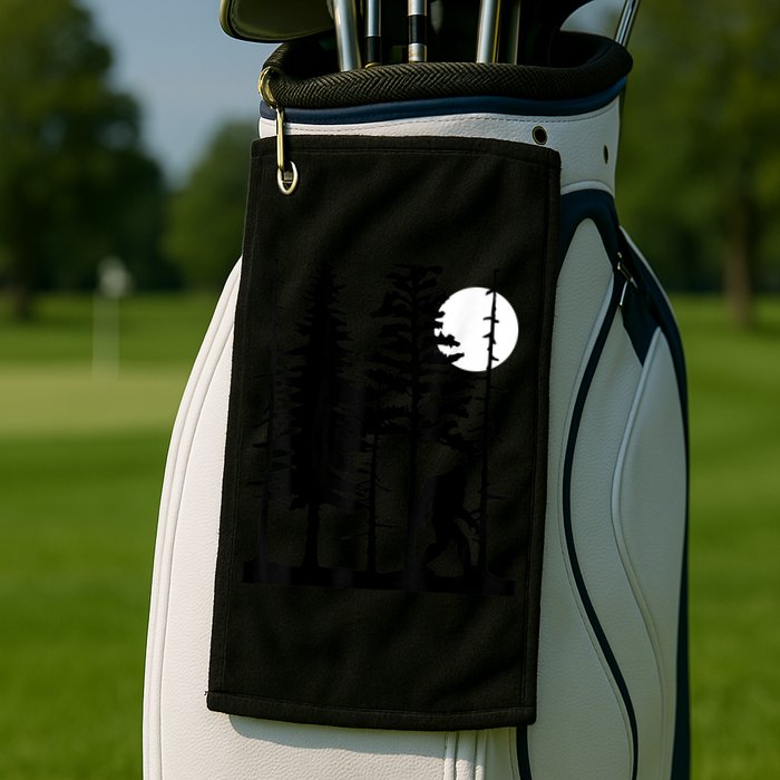 Bigfoot Hiding In Forest For Sasquatch Believers Golf Towel