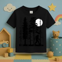 Bigfoot Hiding In Forest For Sasquatch Believers Toddler T-Shirt