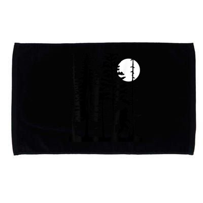 Bigfoot Hiding In Forest For Sasquatch Believers Microfiber Hand Towel