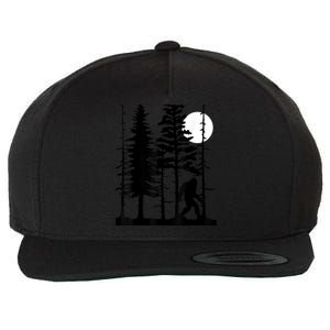 Bigfoot Hiding In Forest For Sasquatch Believers Wool Snapback Cap