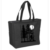Bigfoot Hiding In Forest For Sasquatch Believers Zip Tote Bag