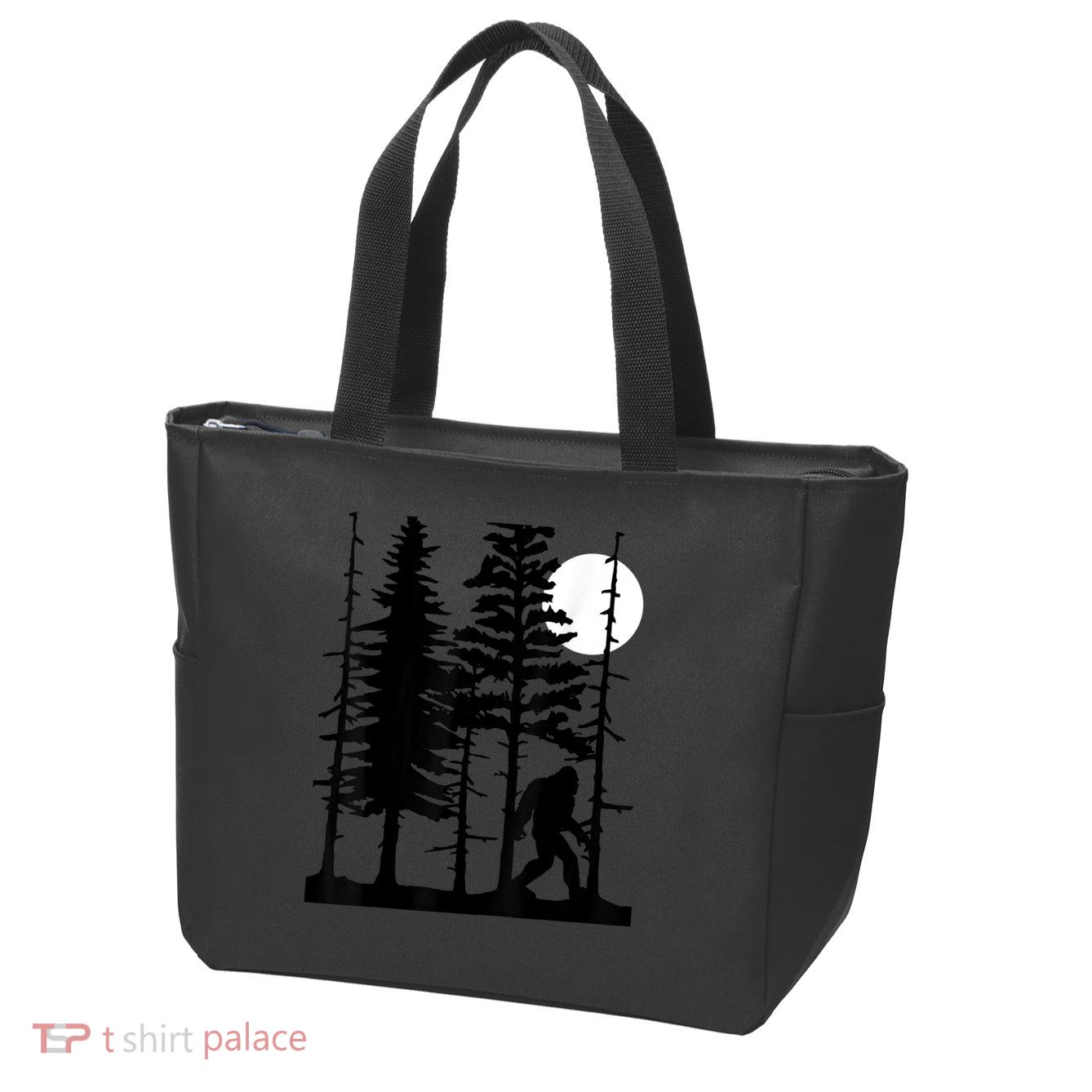 Bigfoot Hiding In Forest For Sasquatch Believers Zip Tote Bag