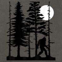Bigfoot Hiding In Forest For Sasquatch Believers Cotton Canvas Backpack