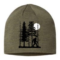 Bigfoot Hiding In Forest For Sasquatch Believers Sustainable Beanie