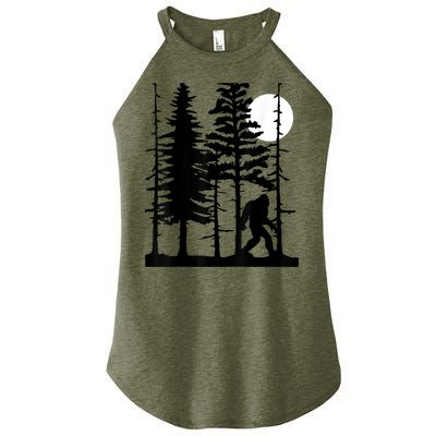 Bigfoot Hiding In Forest For Sasquatch Believers Women's Perfect Tri Rocker Tank