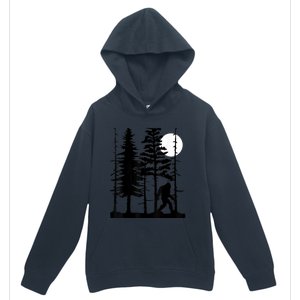 Bigfoot Hiding In Forest For Sasquatch Believers Urban Pullover Hoodie