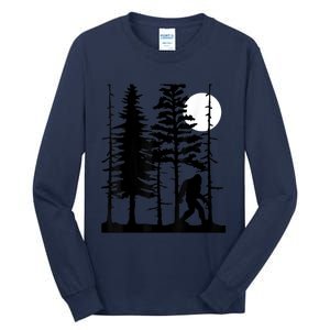 Bigfoot Hiding In Forest For Sasquatch Believers Tall Long Sleeve T-Shirt