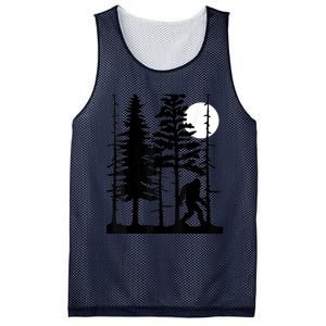 Bigfoot Hiding In Forest For Sasquatch Believers Mesh Reversible Basketball Jersey Tank