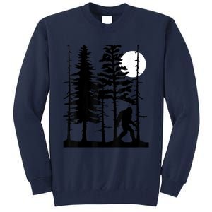 Bigfoot Hiding In Forest For Sasquatch Believers Tall Sweatshirt