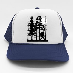 Bigfoot Hiding In Forest For Sasquatch Believers Trucker Hat