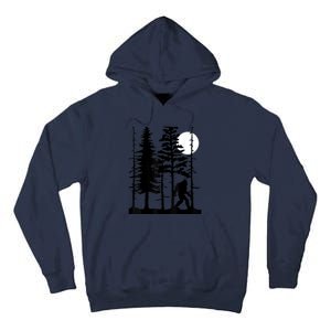 Bigfoot Hiding In Forest For Sasquatch Believers Tall Hoodie