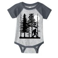 Bigfoot Hiding In Forest For Sasquatch Believers Infant Baby Jersey Bodysuit