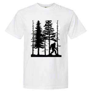 Bigfoot Hiding In Forest For Sasquatch Believers Garment-Dyed Heavyweight T-Shirt