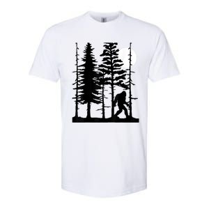 Bigfoot Hiding In Forest For Sasquatch Believers Softstyle CVC T-Shirt