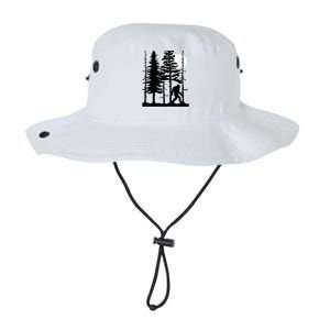 Bigfoot Hiding In Forest For Sasquatch Believers Legacy Cool Fit Booney Bucket Hat