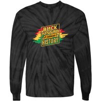 Black History Is American History African American Melanin Tie-Dye Long Sleeve Shirt