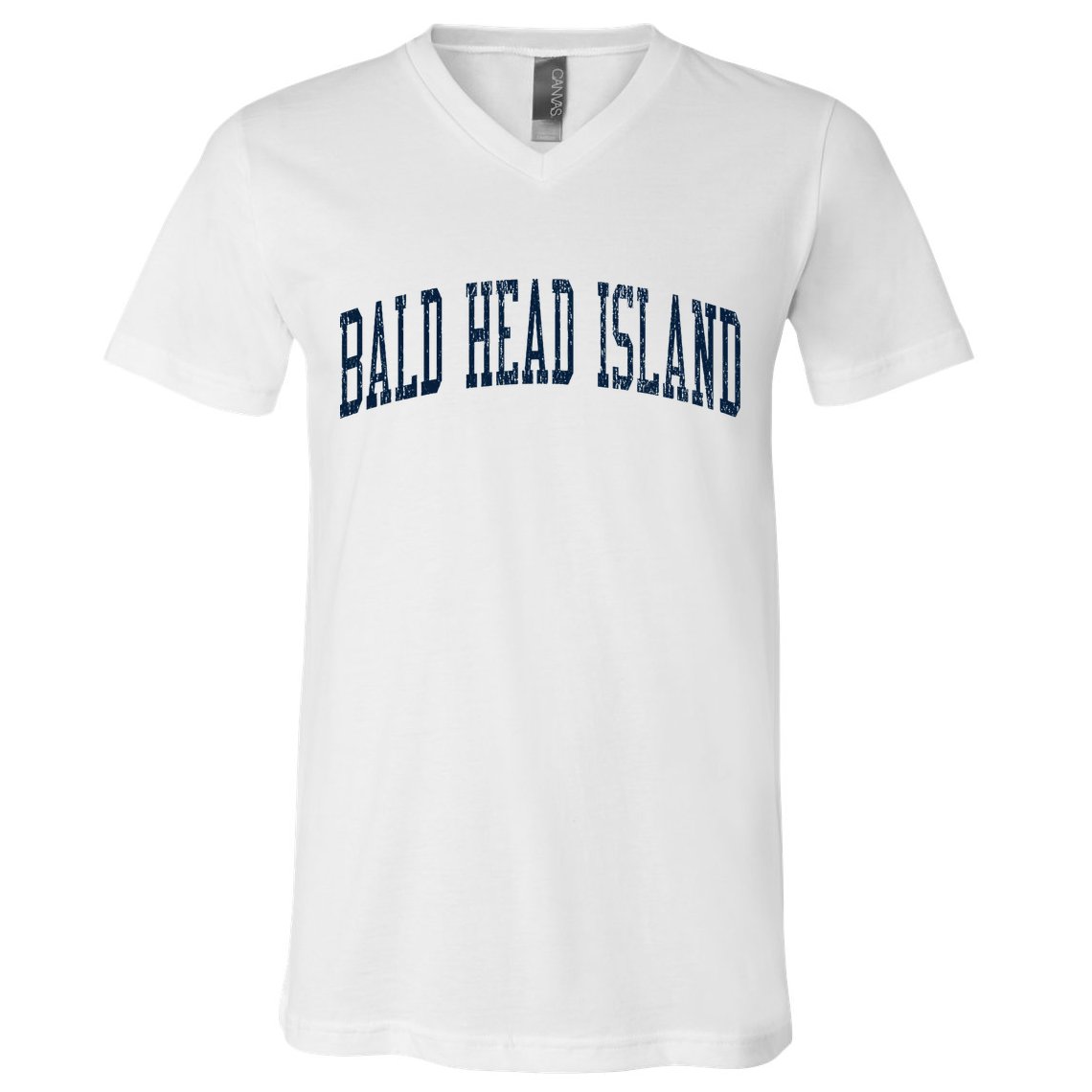 Bald Head Island Nc Vintage Athletic Sports V-Neck T-Shirt