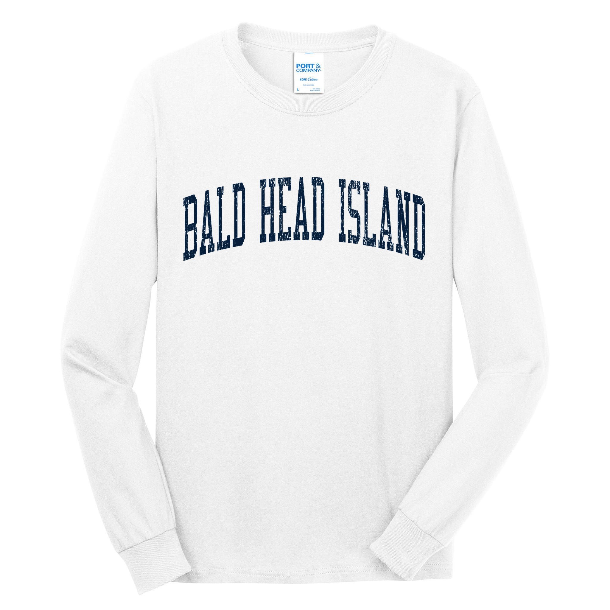 Bald Head Island Nc Vintage Athletic Sports Tall Long Sleeve T-Shirt