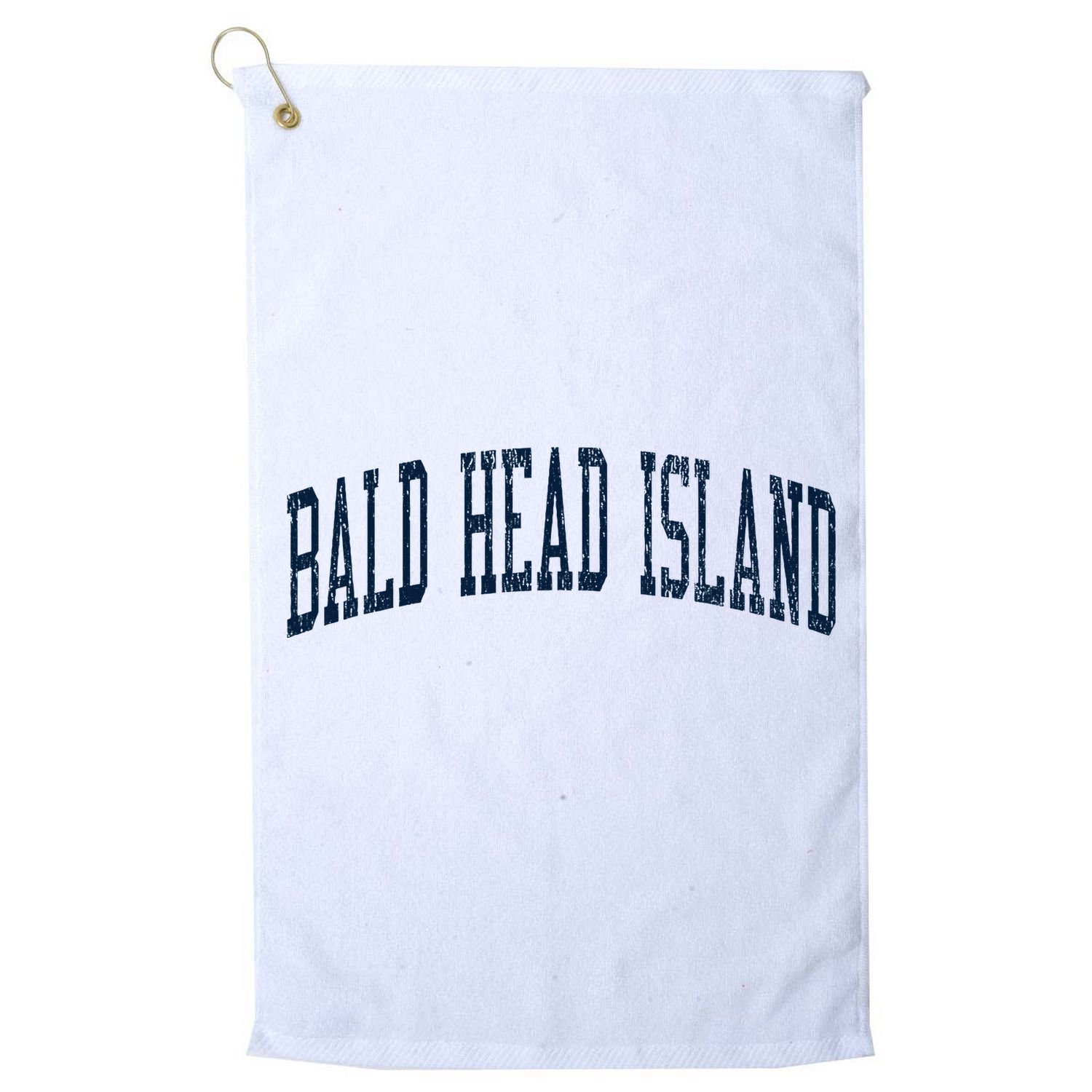 Bald Head Island Nc Vintage Athletic Sports Golf Towel