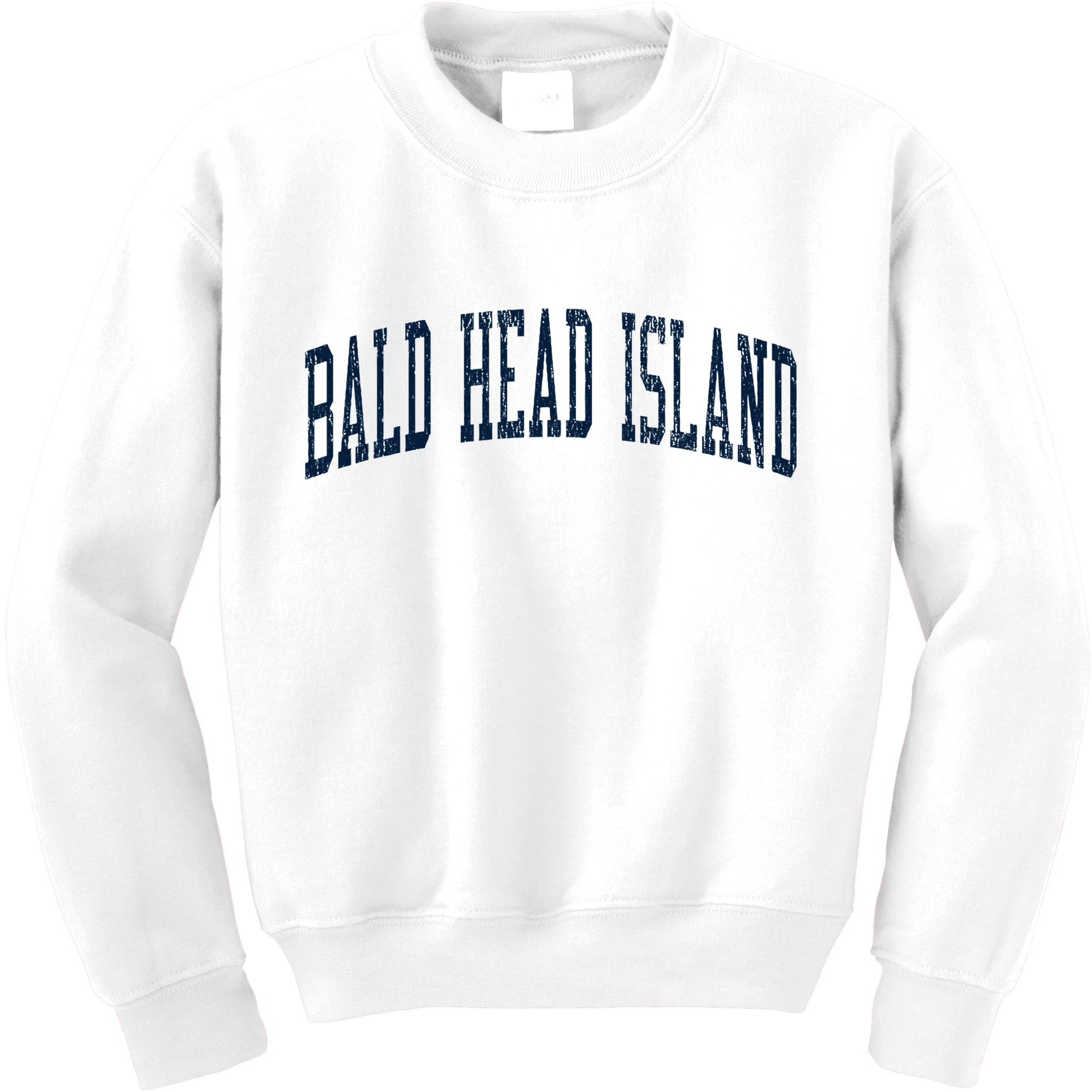Bald Head Island Nc Vintage Athletic Sports Kids Sweatshirt