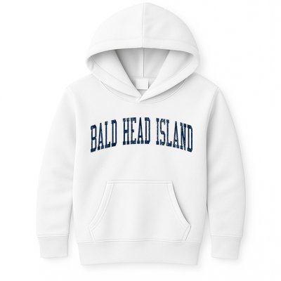 Bald Head Island Nc Vintage Athletic Sports Kids Hoodie